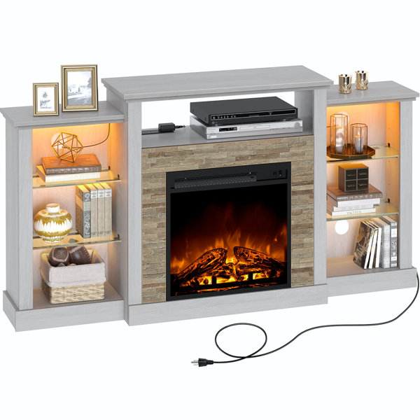 Red Barrel Studio® Scribner TV Stand For TVs Up To 65" with Fireplace